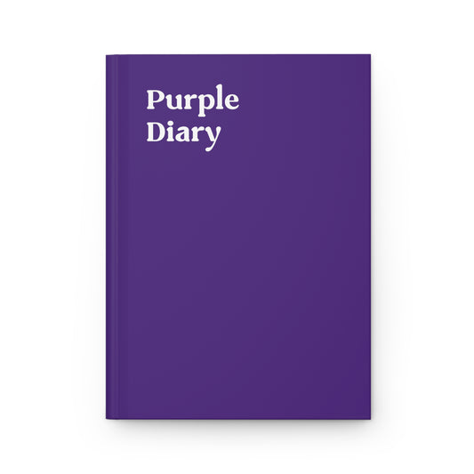 Purple Diary Hardcover Journal Matte